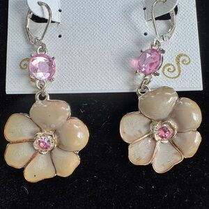 Stella and Dot Vintage Floral Earrings